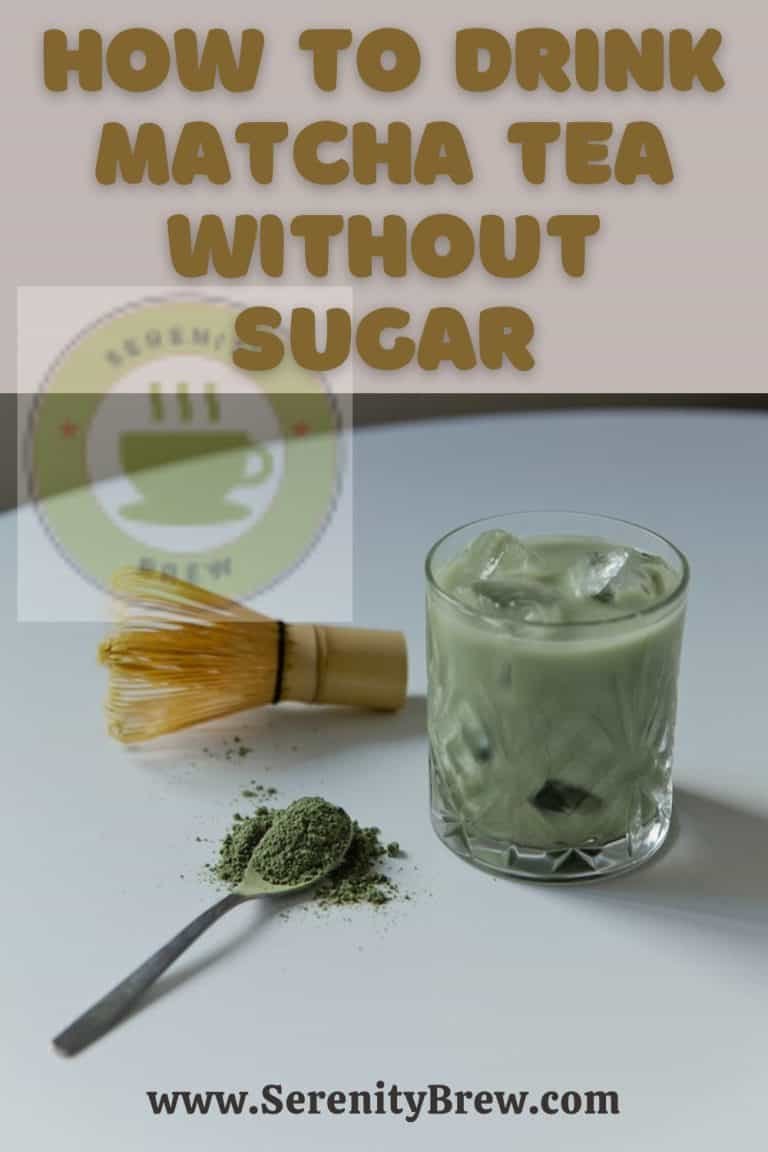 How to drink matcha tea without sugar Serenity Brew